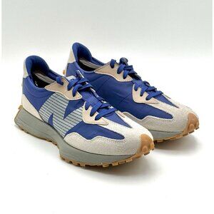 New Balance 327 Blue Surf Beige Athletic Running Shoes Men's Size 9.5 (MS327CA)